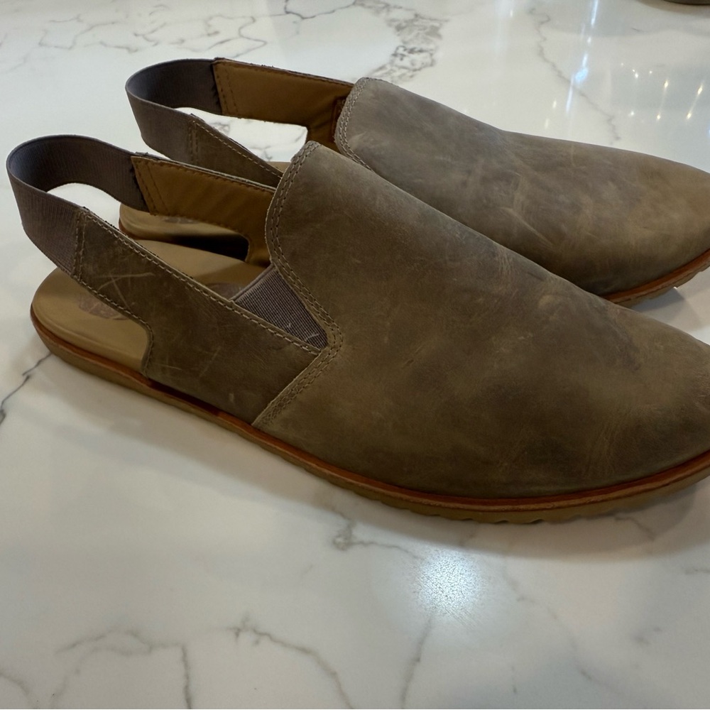 Sorel Ella Brown Leather Slingback Flats - Picture 6 of 6